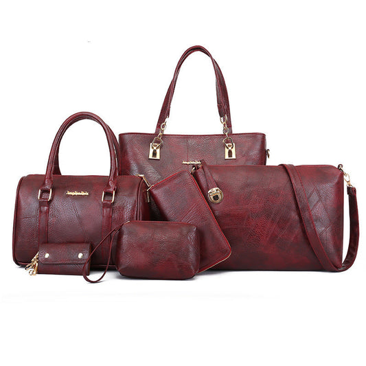 š„Vendita limitataļøāš„Set di sei borse da donna in pelle in offerta speciale!