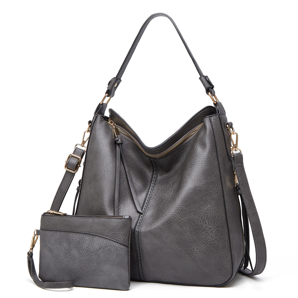 🔥Ne sono rimasti solo 10🔥Borsa tote antifurto in pelle Hobo di lusso+Portafoglio