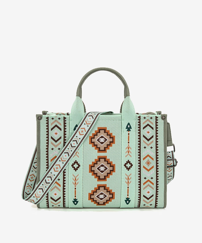 🔥Vendita limitata️🔥 Aztec Retro Arrows Dual Sided Print Wide Tote