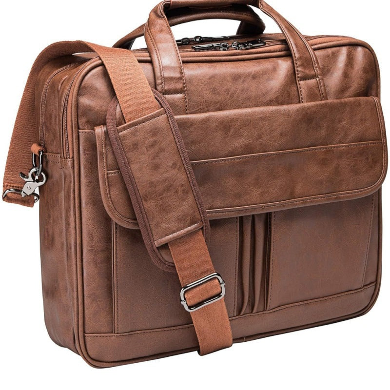🔥Vendita limitata️🔥 Cartella da uomo in pelle per lavoro Satchel