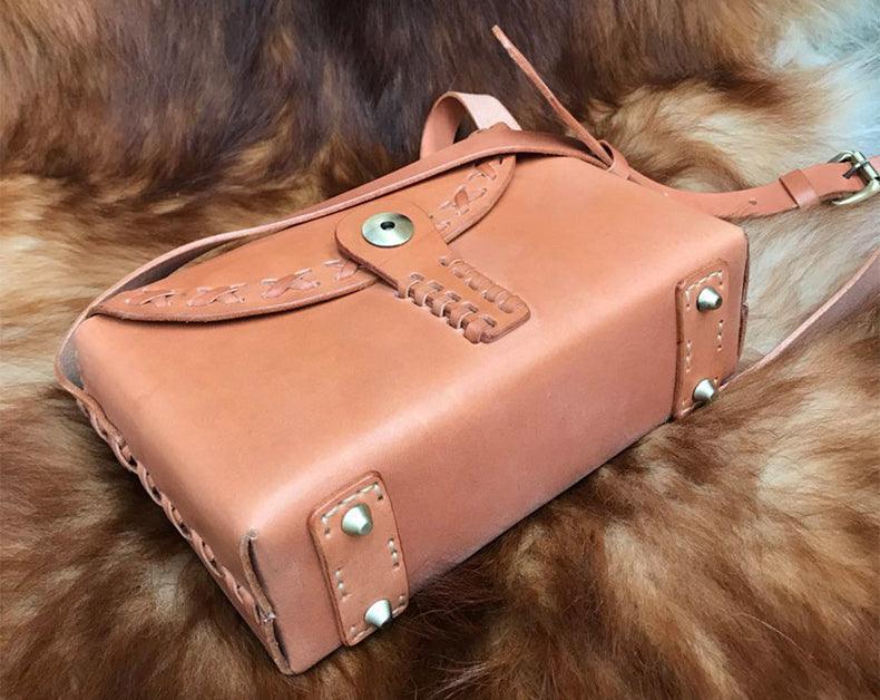 Piccola borsa a tracolla in pelle fatta a mano, borsa a mano, borsa a tracolla in pelle