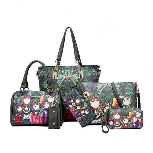 š„Vendita limitataļøāš„ Borsa personalizzata da 6 pezzi. Borsa da donna in pelle