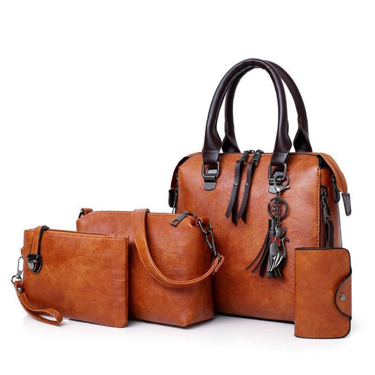 š„Offerta Offerta esclusiva di borse 4 pezzi borsette in pelle da donna