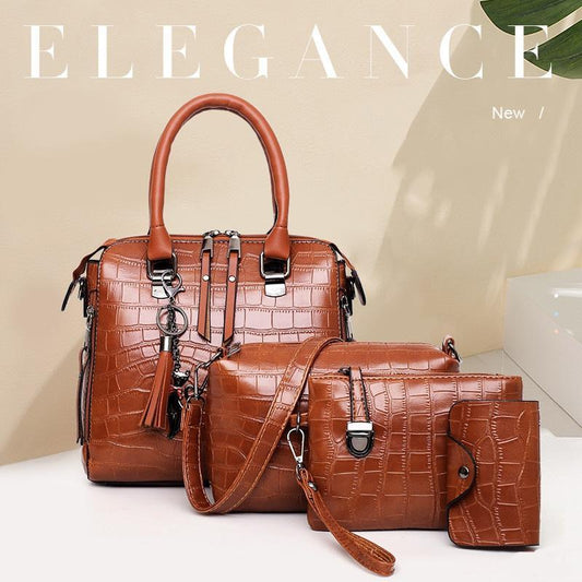 š„ Saldi Offerta esclusiva di borse (4 pezzi/1 set) Borsa moderna in pelle