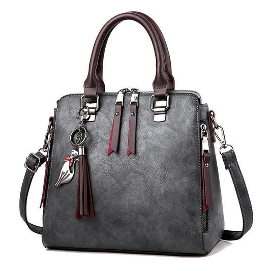 š„ Borsa a tracolla vintage in pelle cerata