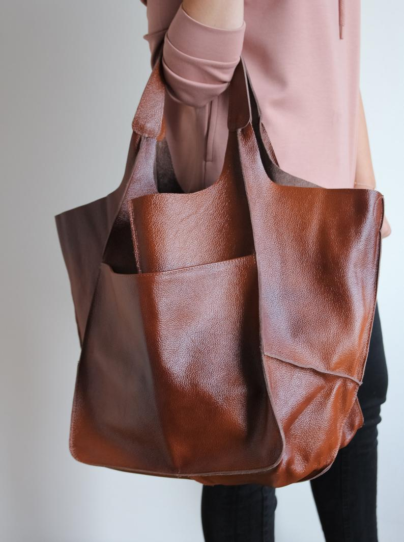 🔥Vendita limitata️🔥Borsa in pelle di grande capacità
