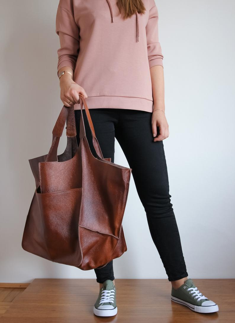 🔥Vendita limitata️🔥Borsa in pelle di grande capacità