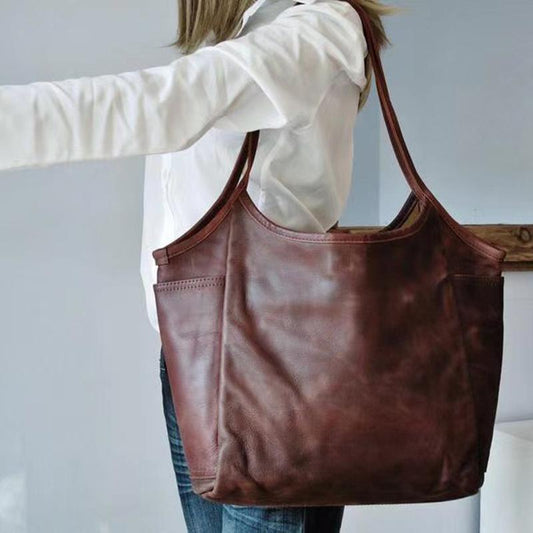 š„ Saldiš„ Borsa a tracolla in pelle vintage di grande capacitĆ