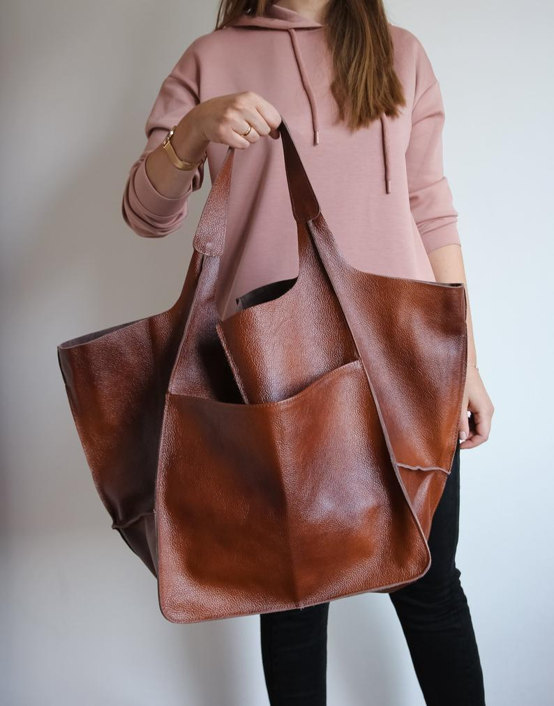 🔥Vendita limitata️🔥Borsa in pelle di grande capacità