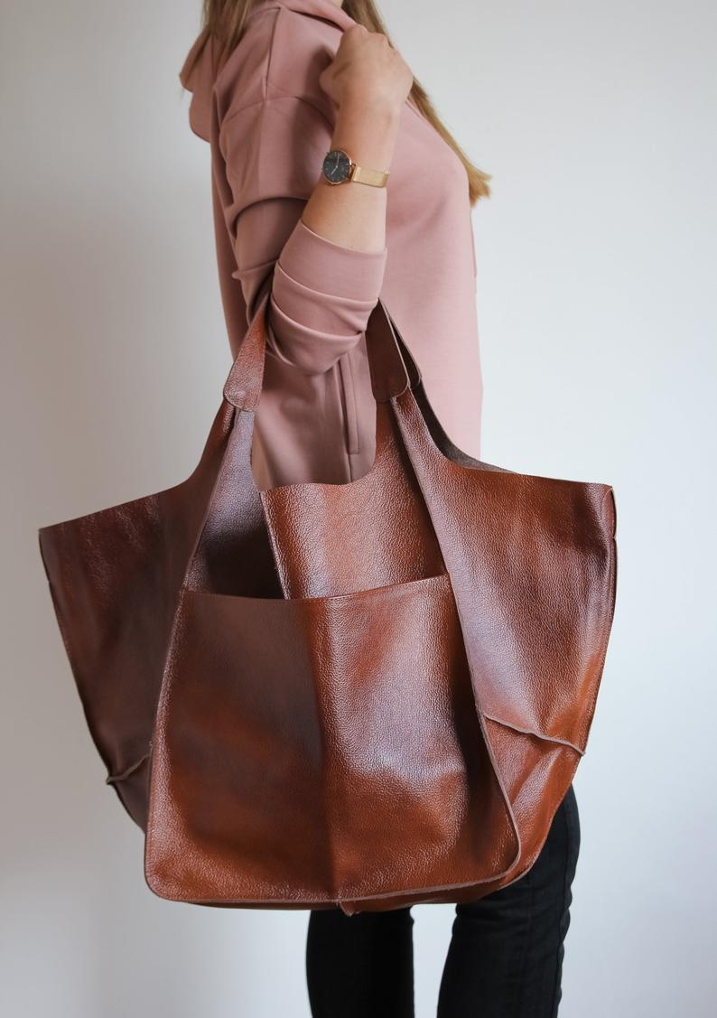 🔥Vendita limitata️🔥Borsa in pelle di grande capacità