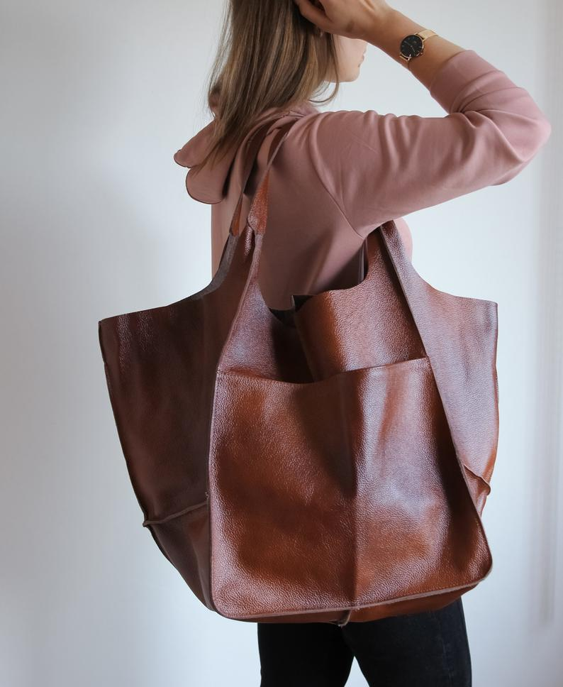 🔥Vendita limitata️🔥Borsa in pelle di grande capacità