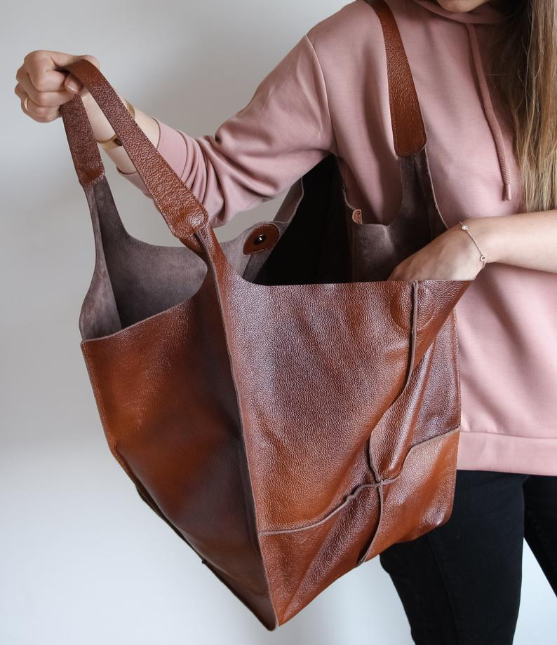 🔥Vendita limitata️🔥Borsa in pelle di grande capacità