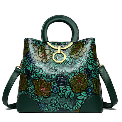 🔥Vendita limitata️‍🔥Borsa a tracolla versatile ed elegante con motivo in rilievo