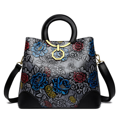 🔥Vendita limitata️‍🔥Borsa a tracolla versatile ed elegante con motivo in rilievo